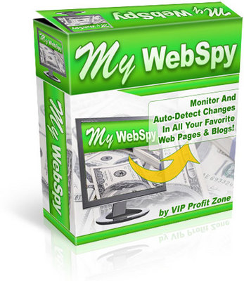 Product picture My WebSpy Auto Monitor Web Pages & Blogs 